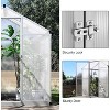 Sturdy Greenhouse, 6.25'x8' Shatterproof Polycarbonate with Large 24"x23" Roof Vent, Easy Setup - 3 of 4