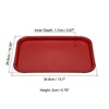 Unique Bargains Plastic Reusable Serving Tray 1 Pc - 2 of 4