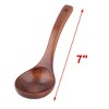 Unique Bargains Home Porridge Dumplings Soup Cooking Mixing Spoon Brown 1 Pc - 2 of 3