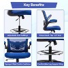 Home Imports Emporium Ergonomic Mesh Office Chair with Adjustable Height and Black Base - 3 of 4