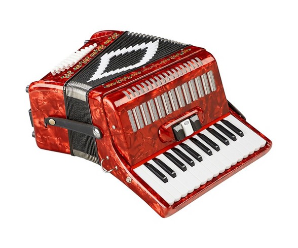 SofiaMari SM-2648, 26 Piano 48 Bass Accordion Red Pearl