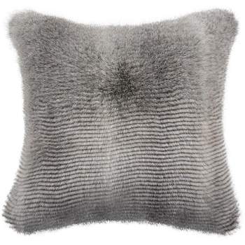 Wavy Luxe Pillow - Grey - 20" x 20" - Safavieh .