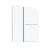 NicBex Shower Door Frameless Pivoting Shower Doors Modern Bathtub Shower Door with 1/4" (6mm) Thick SGCC Tempered Glass for Bathroom - 2 of 4