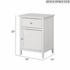 VYNXARIA Elegant Nightstand For Modern Spaces£¬Perfect for Small Spaces, White - 2 of 4