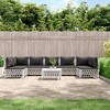 vidaXL Garden Lounge Set White Woven fabric, powder-coated steel, textilene - 2 of 4
