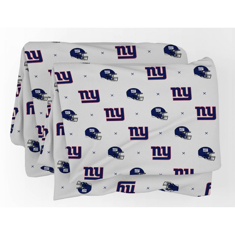 NFL New York Giants Small X Queen Sheet Set, 2 of 4