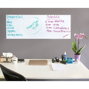 Juvale 2-Roll Plain Self-Adhesive Whiteboard Paper Dry Erase Board Sheet Peel & Stick, 78 x 17.5 in - 1 of 4