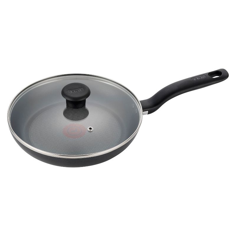 T-fal 10&#34; Frying Pan with Lid, Simply Cook Nonstick Cookware Black, 1 of 6