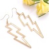 Lightning Bolt Hook Earrings | Punk Rock Statement Jewelry for Women - 3 of 4