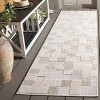 Milos MLO108 Power Loomed Indoor/Outdoor Runner Rug - Beige - 2'3"x8'- Safavieh - 2 of 4