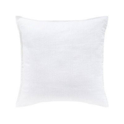 EY Essentials 26" x 26" Beacon White Cotton Euro Sham - Machine Washable