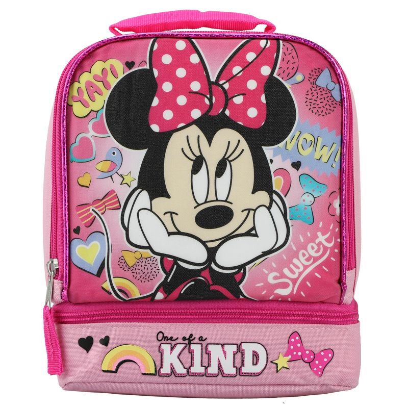 Minnie Mouse Dual Compartment Kids Lunch Bag, 1 of 5