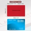 Unique Bargains Aluminum Alloy Laser Engraving Double Side Printable Business Cards 200 Pcs - 2 of 4