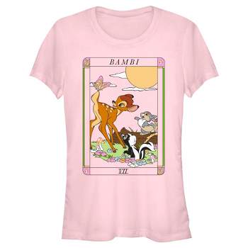 Bambi Sleeve Disney Pink Graphic : Target Short - Girls\' T-shirt
