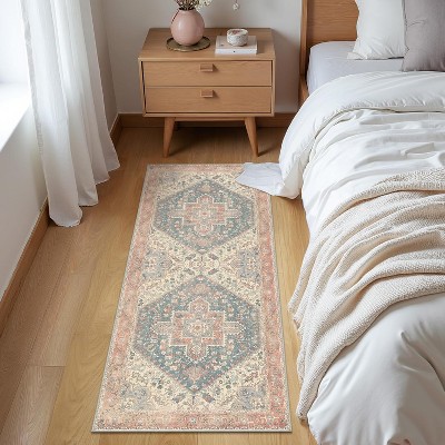 Abynow Geometric Modern Loomed Machine Washable Area Rug