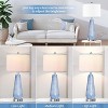 ROTTOGOON 27" Modern Table Lamp Set of 2 , Ceramic Bedside Lamp with USB Ports, 3-Way Dimmable Nightstand Lamps for Living Room Bedroom Office - 3 of 4