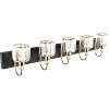 Runesay Modern LED Bathroom Vanity Lights 5-Lights Crystal Vanity Lights Over Mirror - 2 of 4