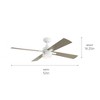 Kichler Lighting Lija 1 - Light Ceiling Fan in  White - 4 of 4