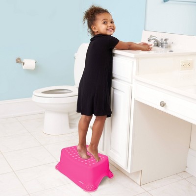 Genlesh 2 Step Stool for Kids Toddler Stool for Toilet Potty Training Slip Bathroom Kitchen