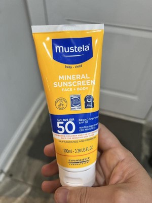 Mustela Fragrance Free Mineral Baby Sunscreen Lotion Spf 50 - 3.38 Fl Oz :  Target