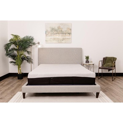 NicBex 10 Inch Gel Memory Foam Mattress for a Cool Sleep,Fiberglass Free,Medium Feel Mattresses,Black+Gray