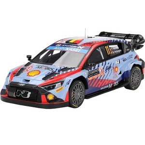 Hyundai i20 N Rally1 Hybrid #11 "Hyundai Shell Mobis WRT"  Winner WRC "Monte Carlo Rally" (2024) 1/18 Model Car by Top Speed - 1 of 4