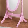 Lyngins Traditional Wood Floor Cheval Mirror, Full Length Mirror with Elongated Oval Glass, Stangding Mirror/Floor Mirror/Body Mirror for Bedroom - 3 of 4