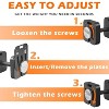 Dexmalle Two 50LBS square Dumbbells 9 in 1 Free Weights for Multi weight Options Quick-Lock Adjustable Dumbbell set - 3 of 4