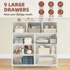 ORRD 9-Drawer Fabric Dresser with Metal Frame and Wood Top, Storage Tower for Bedroom, Closet, Living Room, Office, Entryway - 4 of 4