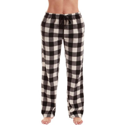 Just Love Womens Buffalo Plaid & Winter Print Micro Fleece Pajama Pants ...
