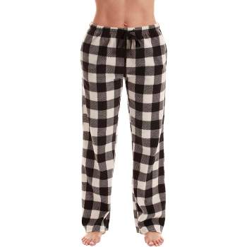 Alexander Del Rossa Women's Plush Pajama Bottoms with Pockets, Winter PJ  Lounge Pants Red Christmas Plaid XL - ShopStyle