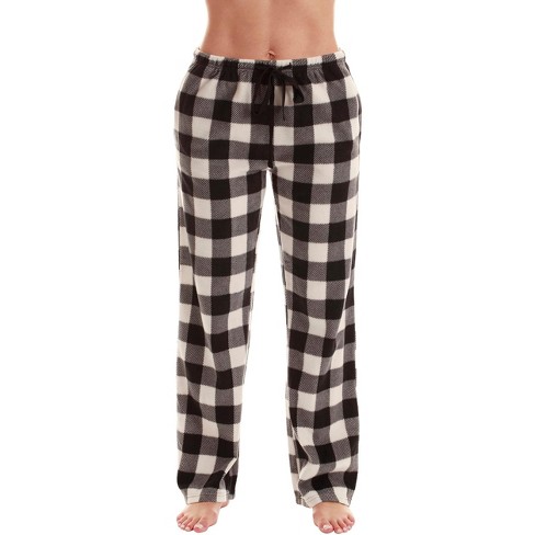 Just Love Womens Buffalo Plaid & Winter Print Micro Fleece Pajama Pants -  Christmas PJs 45802-10195-WHT-3X