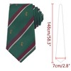 INSPIRE CHIC Men's Stripe Print Self-Tied Crown Flowers and Anchor Necktie for Graduation School Uniform College 1 Pc - 2 of 4