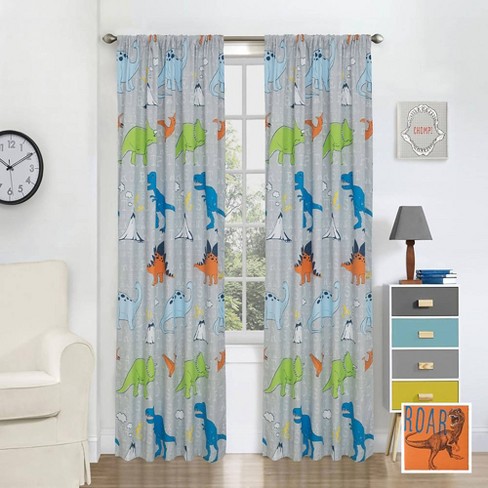 1 Pillowfort Aqua Blue Twill Window Blackout Curtain Panel Kids 42 X 84” for sale online 