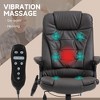 PAGED Adjustable Height Office Chair, Modern PU Leather Massage Chair with Heating Function, Ergonomic Executive Chair for Office - 4 of 4