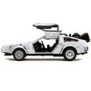DMC DeLorean Time Machine Brushed Metal (Frost Version) "Back to the Future" (1985) Movie 1/32 Diecast Model Car by Jada - 3 of 4