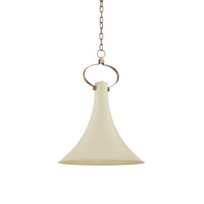 Troy Lighting Radcliff 1 - Light Pendant in  Patina Brass/Soft Sand