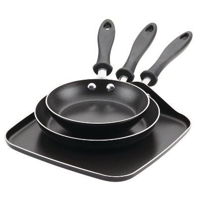 Farberware Reliance 8 Aluminum Nonstick Frying Pan Black : Target