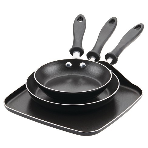 Farberware Aluminum Nonstick Frying Pan Set, Pewter