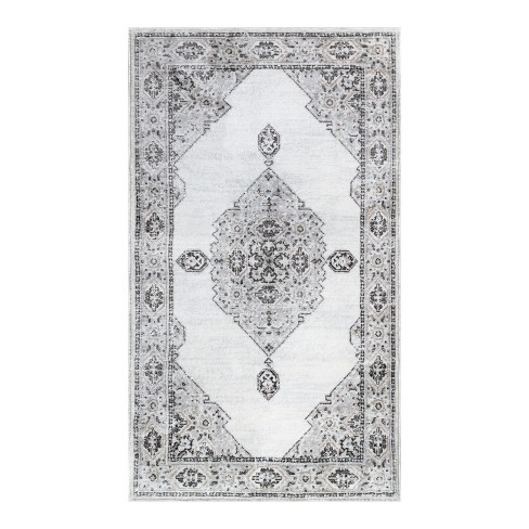 Blue Nile Mills Traditional Geometric Medallion Power-Loomed Pet & Kid Friendly Indoor Area Rug