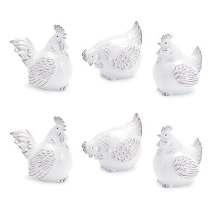 Ceramic Chicken Decor (Set of 6) - 1 of 4