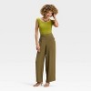 Women's High-Rise Modern Gauze Pull-On Pants - A New Day™ - 3 of 3