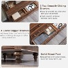Farmhouse 7 Drawers Dresser for Bedroom with 4 Solid Wood Feet & Column Decor & Metal Slide, Storage Dressers for Bedroom - 2 of 4