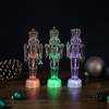 Northlight LED Lighted Icy Crystal Nutcracker Christmas Figures - 7.5" - Multicolor Lights -Set of 3 - 2 of 4