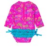 RuffleButts Baby/Toddler Girls UPF50+ Long Sleeve One Piece Rash Guard - 2 of 4