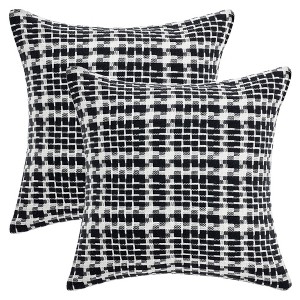 REGALWOVEN  Fade Resistant Decorative Weaving Style Soft Throw Pillow Covers 2 Pcs - 1 of 4