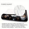 Papillon Dog Print Flannel Blanket, All-Season Soft Throw, Cozy Puppy Pattern Wrap for Christmas, Birthday, and Family Holidays - 2 of 4