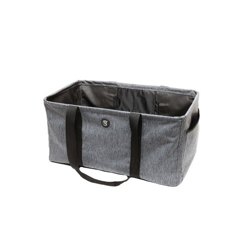 Thirty One Small Utility Tote (new) CHARCOAL CROSSHATCH