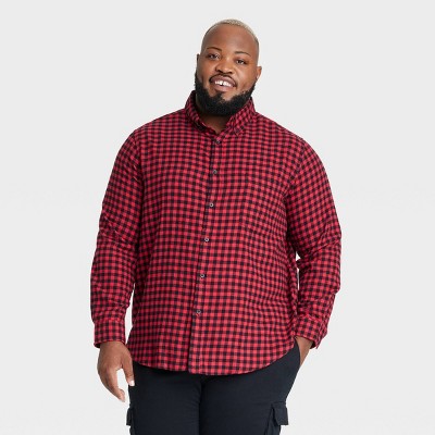 Men's Lightweight Flannel Long Sleeve Button-Down Shirt - Goodfellow & Co™