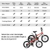 Costway 16 Inch Children's Bicycle with Removable Training Wheels Adjustable Seat Front Handbrake and Coaster Brake for  Age 3-8 Years Old Blue/Red - 3 of 4